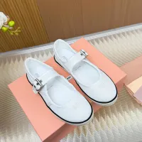 $76.00 USD MIU MIU Flat Shoes For Women #1433019