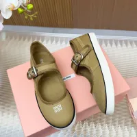 $76.00 USD MIU MIU Flat Shoes For Women #1433022