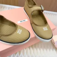 $76.00 USD MIU MIU Flat Shoes For Women #1433022