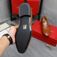 $108.00 USD Salvatore Ferragamo Leather Shoes For Men #1433543