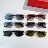 $68.00 USD Cartier AAA Quality Sunglassess #1433839
