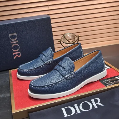 Christian Dior Leather Shoes For Men #1434693 $102.00 USD, Wholesale Replica Christian Dior Leather Shoes