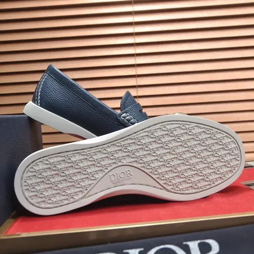Replica Christian Dior Leather Shoes For Men #1434693 $102.00 USD for Wholesale
