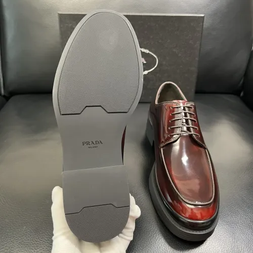 Replica Prada Leather Shoes For Men #1434748 $150.00 USD for Wholesale