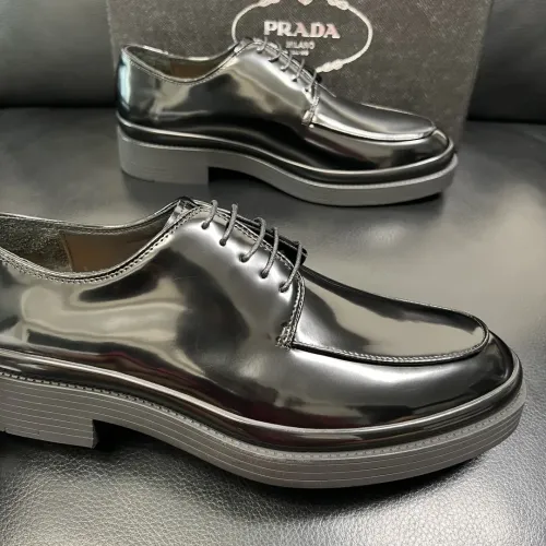 Replica Prada Leather Shoes For Men #1434749 $150.00 USD for Wholesale