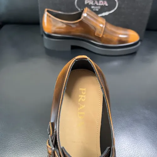 Replica Prada Leather Shoes For Men #1434751 $150.00 USD for Wholesale