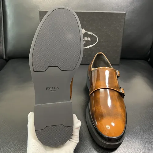 Replica Prada Leather Shoes For Men #1434751 $150.00 USD for Wholesale