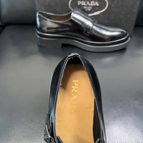 Replica Prada Leather Shoes For Men #1434753 $150.00 USD for Wholesale