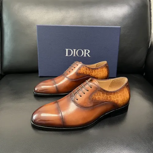 Christian Dior Leather Shoes For Men #1434761 $165.00 USD, Wholesale Replica Christian Dior Leather Shoes