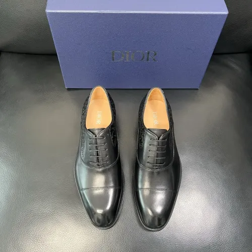 Replica Christian Dior Leather Shoes For Men #1434762 $165.00 USD for Wholesale