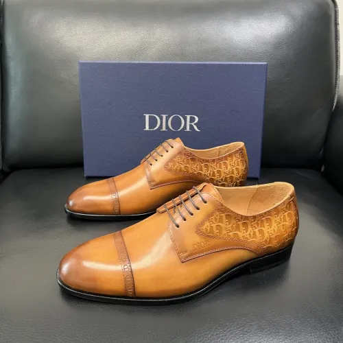 Christian Dior Leather Shoes For Men #1434765 $165.00 USD, Wholesale Replica Christian Dior Leather Shoes