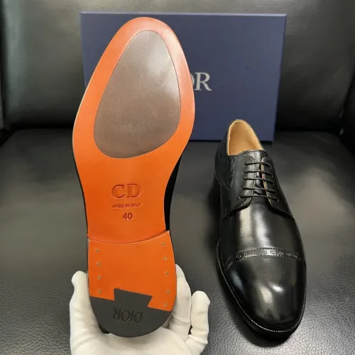 Replica Christian Dior Leather Shoes For Men #1434766 $165.00 USD for Wholesale