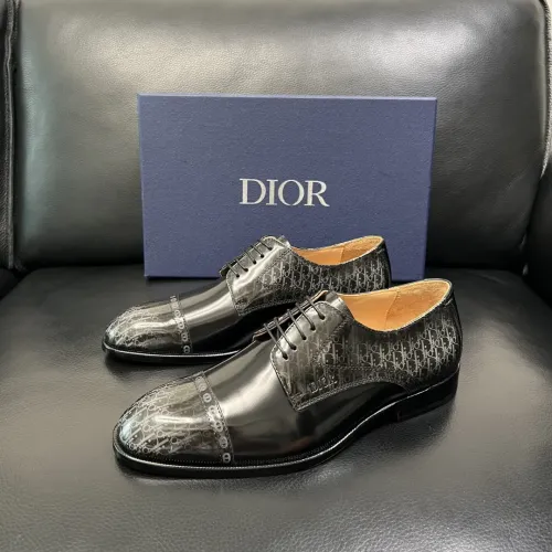 Christian Dior Leather Shoes For Men #1434767 $165.00 USD, Wholesale Replica Christian Dior Leather Shoes