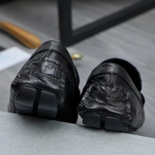 Replica Prada Leather Shoes For Men #1434768 $76.00 USD for Wholesale