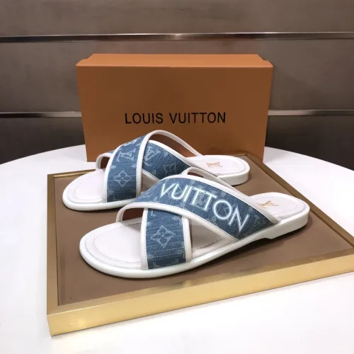 Replica Louis Vuitton Slippers For Men #1434853 $52.00 USD for Wholesale