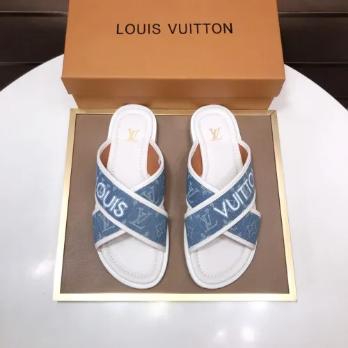 Replica Louis Vuitton Slippers For Men #1434853 $52.00 USD for Wholesale