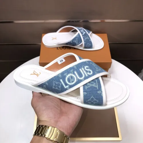 Replica Louis Vuitton Slippers For Men #1434853 $52.00 USD for Wholesale