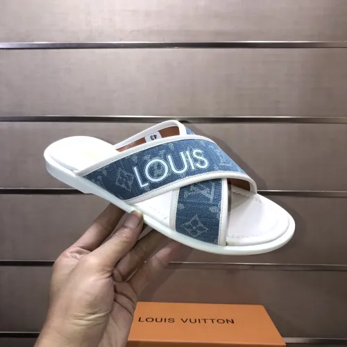 Replica Louis Vuitton Slippers For Men #1434853 $52.00 USD for Wholesale