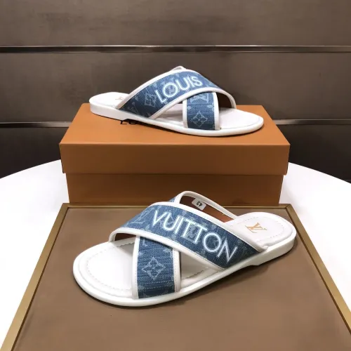 Replica Louis Vuitton Slippers For Men #1434853 $52.00 USD for Wholesale