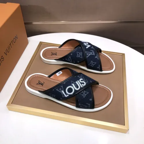 Louis Vuitton Slippers For Men #1434854 $52.00 USD, Wholesale Replica Louis Vuitton Slippers