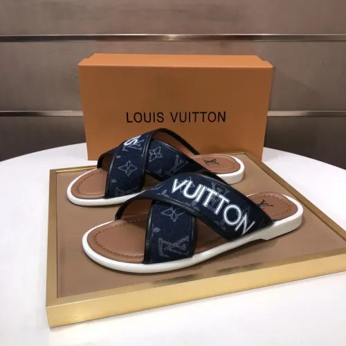 Replica Louis Vuitton Slippers For Men #1434854 $52.00 USD for Wholesale