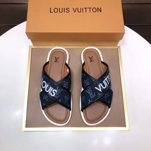 Replica Louis Vuitton Slippers For Men #1434854 $52.00 USD for Wholesale