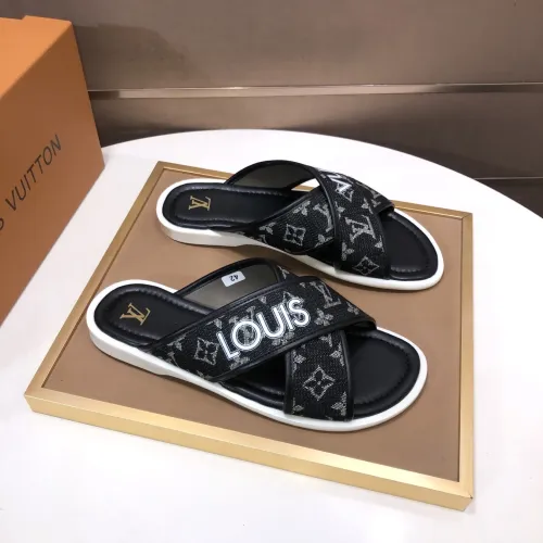 Louis Vuitton Slippers For Men #1434855 $52.00 USD, Wholesale Replica Louis Vuitton Slippers