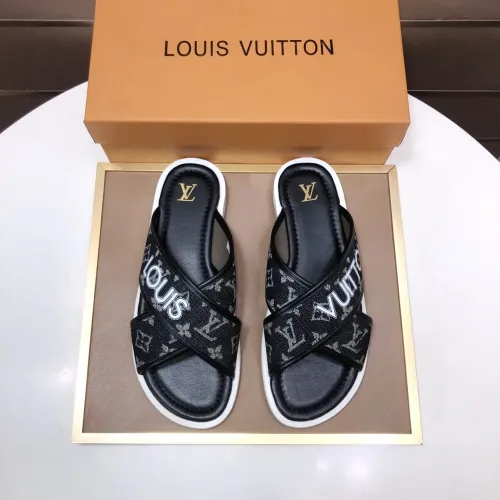 Replica Louis Vuitton Slippers For Men #1434855 $52.00 USD for Wholesale