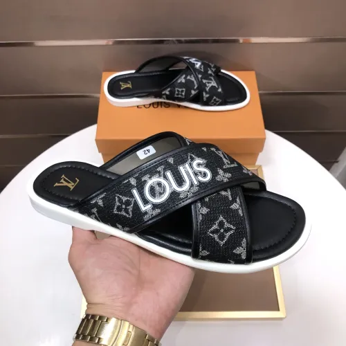 Replica Louis Vuitton Slippers For Men #1434855 $52.00 USD for Wholesale