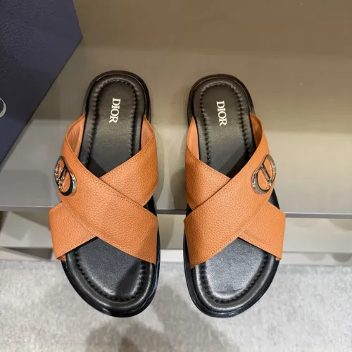 Replica Christian Dior Slippers For Men #1434863 $52.00 USD for Wholesale