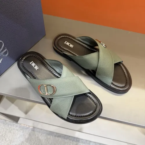 Replica Christian Dior Slippers For Men #1434864 $52.00 USD for Wholesale