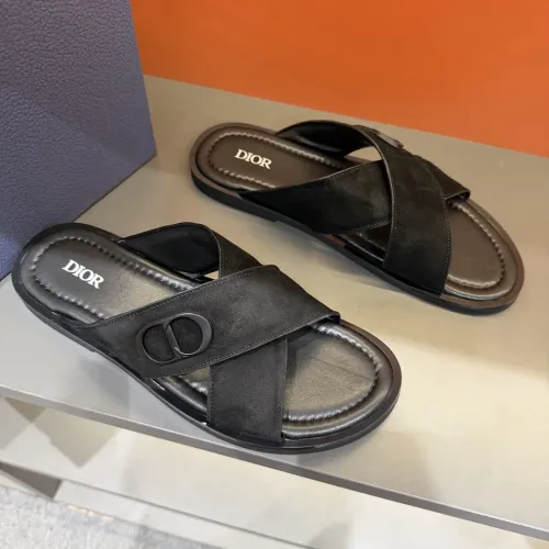 Replica Christian Dior Slippers For Men #1434867 $52.00 USD for Wholesale