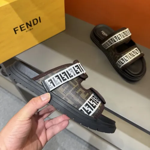 Replica Fendi Slippers For Men #1434869 $60.00 USD for Wholesale