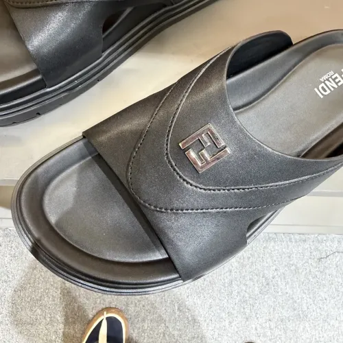 Replica Fendi Slippers For Men #1434870 $52.00 USD for Wholesale