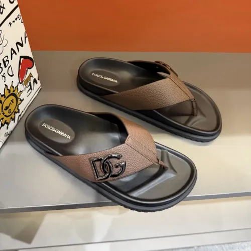 Replica Dolce & Gabbana D&G Slippers For Men #1434889 $52.00 USD for Wholesale