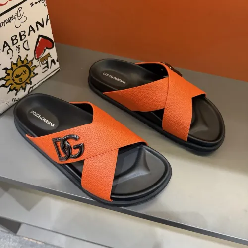 Replica Dolce & Gabbana D&G Slippers For Men #1434898 $52.00 USD for Wholesale