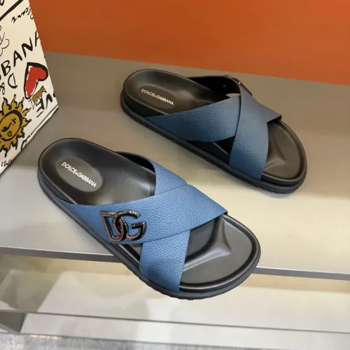 Replica Dolce & Gabbana D&G Slippers For Men #1434901 $52.00 USD for Wholesale