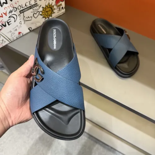 Replica Dolce & Gabbana D&G Slippers For Men #1434901 $52.00 USD for Wholesale