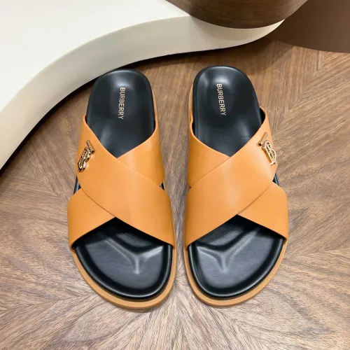 Replica Burberry Slippers For Men #1434916 $85.00 USD for Wholesale
