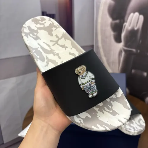 Replica Ralph Lauren Polo Slippers For Men #1435127 $45.00 USD for Wholesale