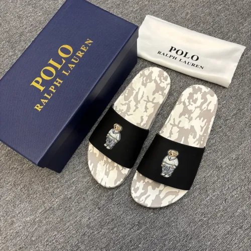 Replica Ralph Lauren Polo Slippers For Men #1435127 $45.00 USD for Wholesale