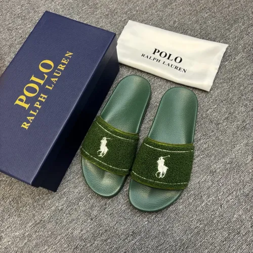 Replica Ralph Lauren Polo Slippers For Men #1435135 $45.00 USD for Wholesale