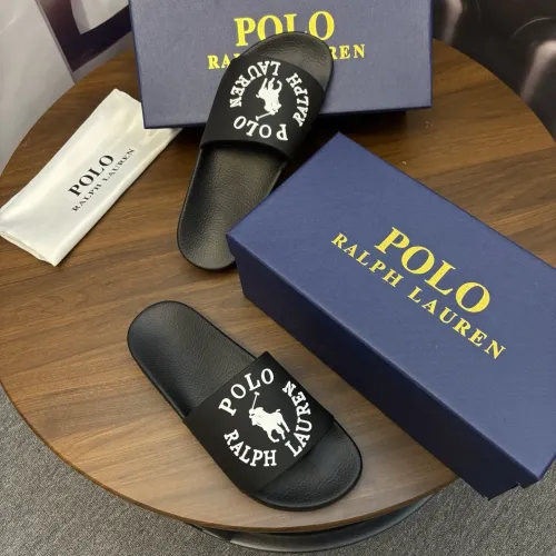 Replica Ralph Lauren Polo Slippers For Men #1435140 $45.00 USD for Wholesale