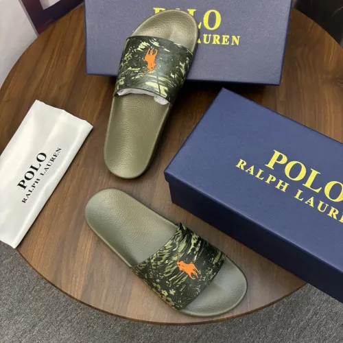 Replica Ralph Lauren Polo Slippers For Men #1435145 $45.00 USD for Wholesale