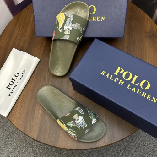 Replica Ralph Lauren Polo Slippers For Men #1435147 $45.00 USD for Wholesale
