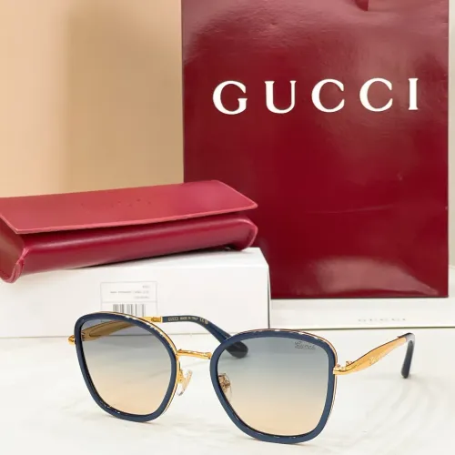 Gucci AAA Quality Sunglasses #1435156 $64.00 USD, Wholesale Replica Gucci AAA Quality Sunglasses