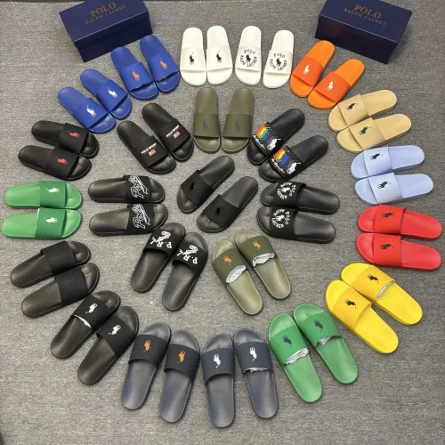 Replica Ralph Lauren Polo Slippers For Men #1435185 $45.00 USD for Wholesale
