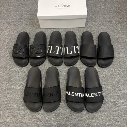 Replica Valentino Slippers For Men #1435197 $42.00 USD for Wholesale