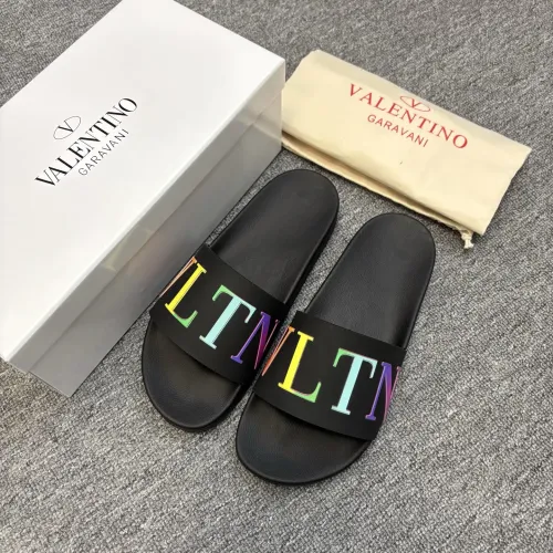Replica Valentino Slippers For Men #1435201 $42.00 USD for Wholesale