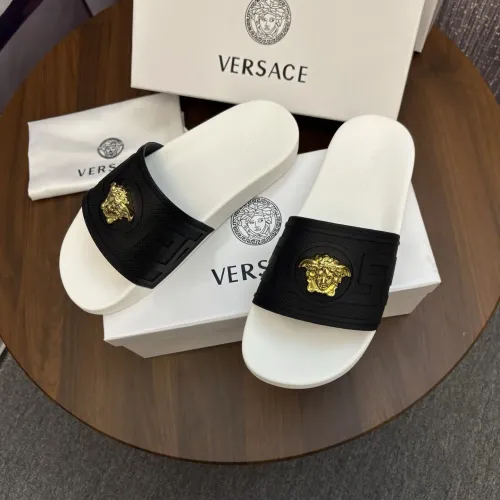 Replica Versace Slippers For Men #1435216 $42.00 USD for Wholesale